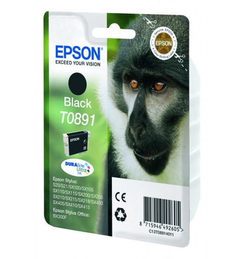 Epson Monkey Cartucho T0891 negro (etiqueta RF)
