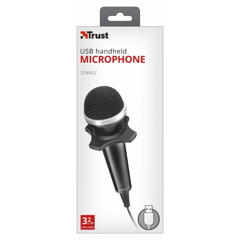 Trust STARZZ Black PC microphone