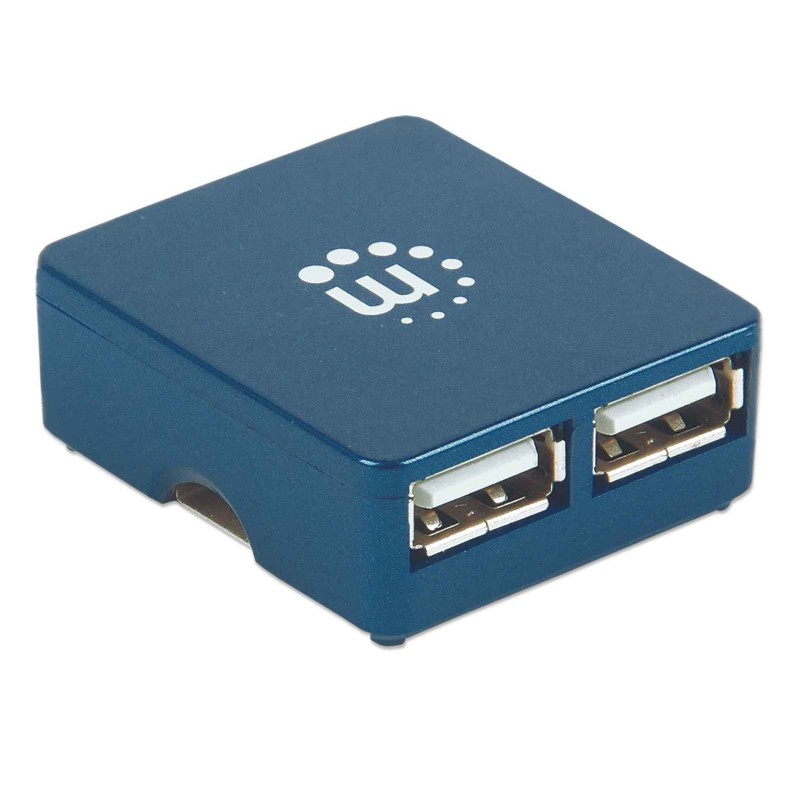 Manhattan 160605 hub de interfaz USB 3.2 Gen 1 (3.1 Gen 1) Type-A 480 Mbit s Negro