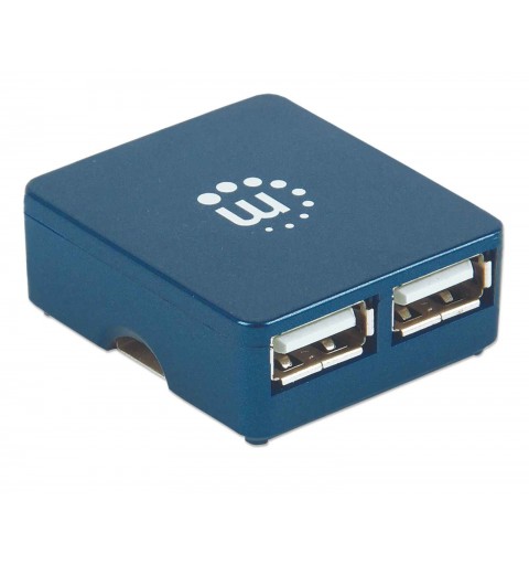 Manhattan 160605 hub de interfaz USB 3.2 Gen 1 (3.1 Gen 1) Type-A 480 Mbit s Negro