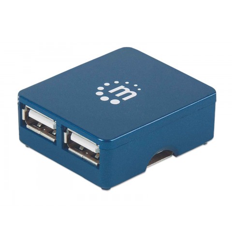 Manhattan 160605 hub di interfaccia USB 3.2 Gen 1 (3.1 Gen 1) Type-A 480 Mbit s Nero