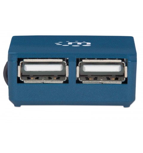 Manhattan 160605 hub & concentrateur USB 3.2 Gen 1 (3.1 Gen 1) Type-A 480 Mbit s Noir