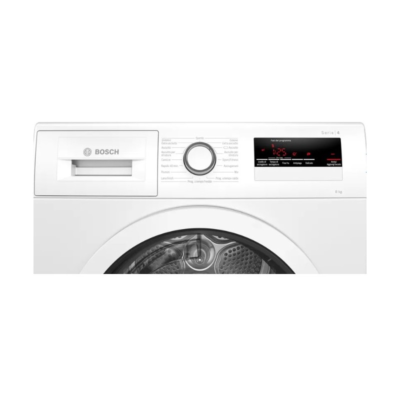 Bosch Serie 4 WTH85V08IT asciugatrice Libera installazione Caricamento frontale 8 kg A++ Bianco