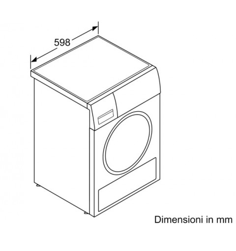 Bosch Serie 4 WTH85V08IT asciugatrice Libera installazione Caricamento frontale 8 kg A++ Bianco