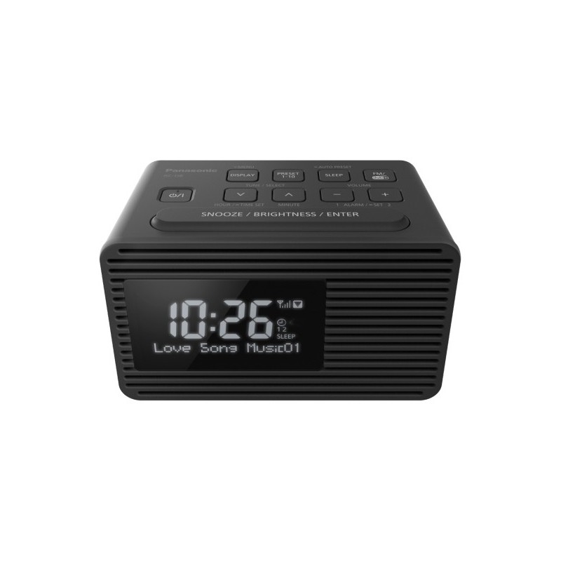 Panasonic RC-D8EG-K radio Clock Black