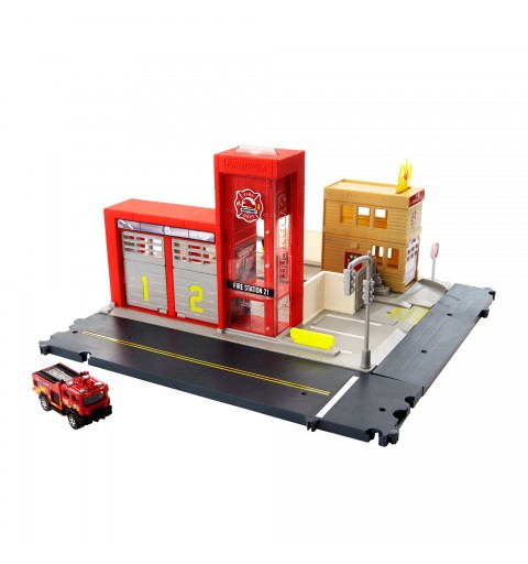 Matchbox Action Drivers Fire Station Rescue Playset