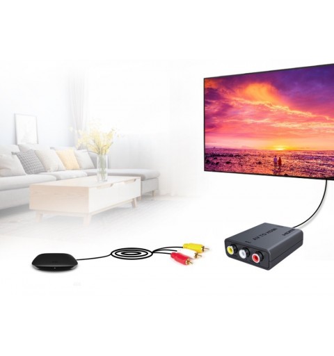 Techly Convertitore AV 3 RCA ad HDMI