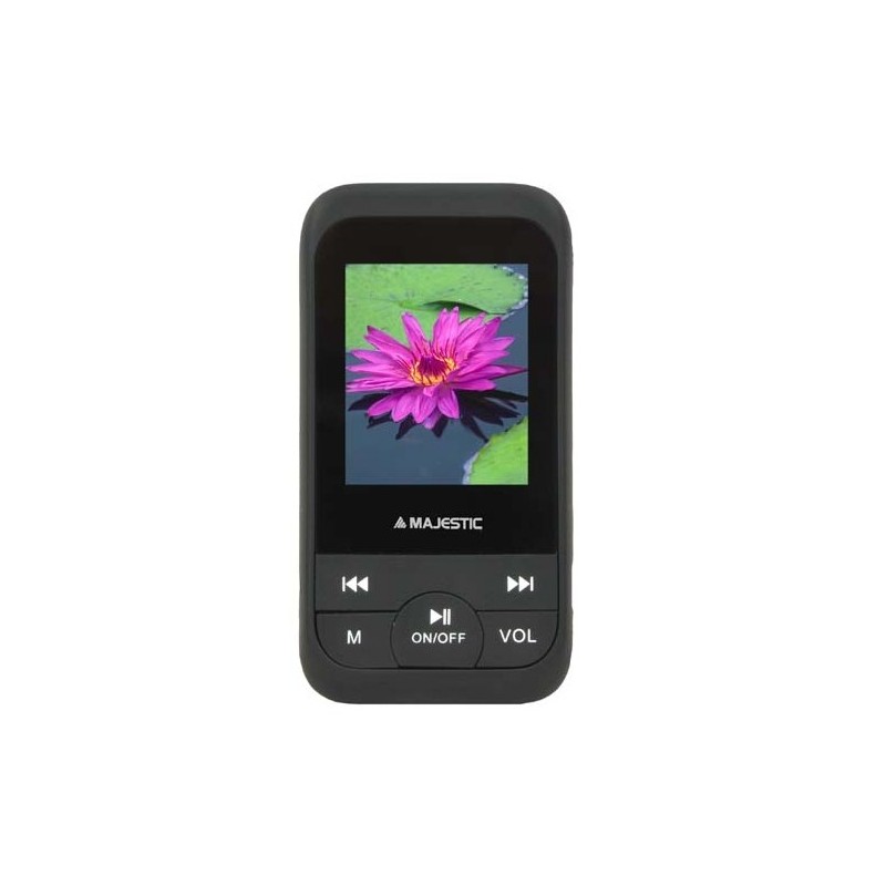 New Majestic SDA-8071R Lecteur MP3 8 Go Noir