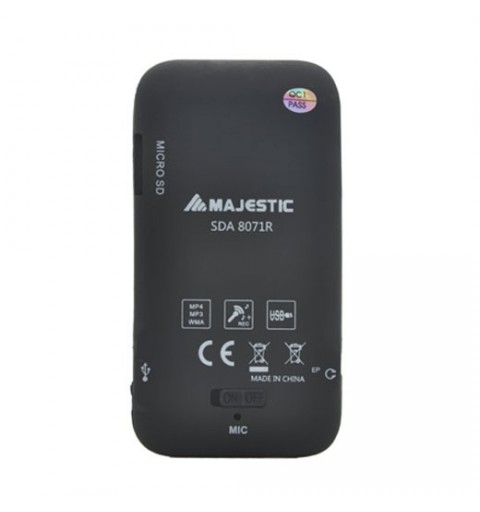 New Majestic Lettore Multimediale Lett.Mp4 SDA8071R Nero 8Gb 1,8" Rec