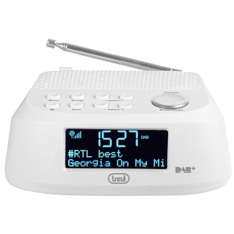 Trevi RC 80D4 DAB Horloge Numérique Blanc