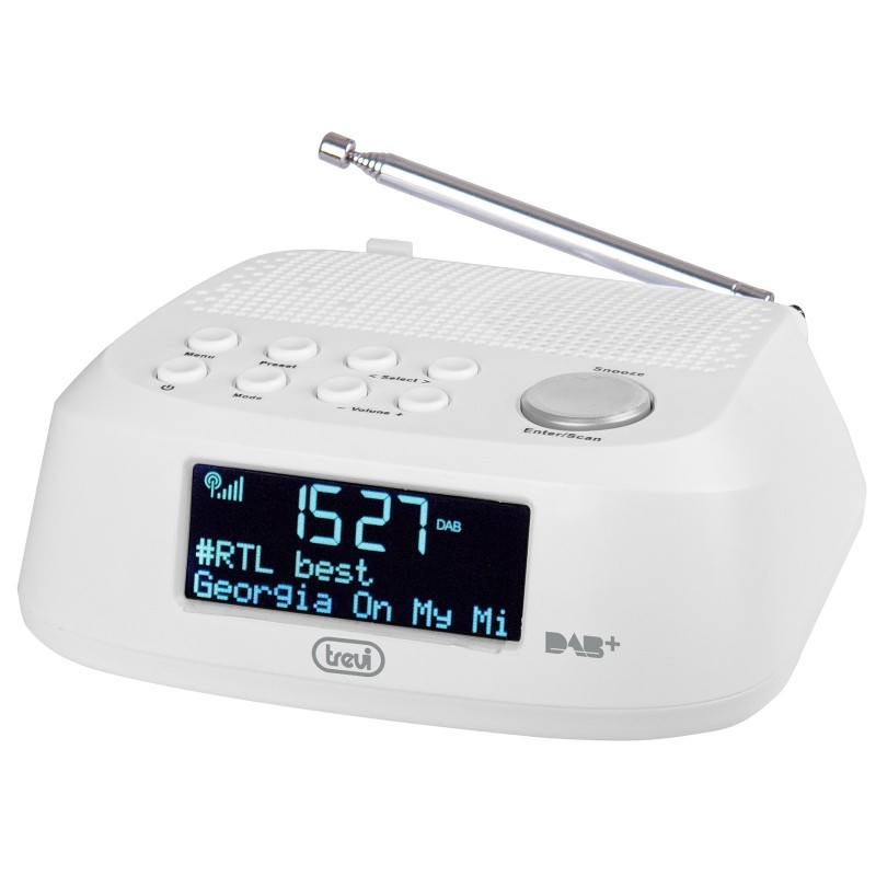 Trevi RC 80D4 DAB Horloge Numérique Blanc