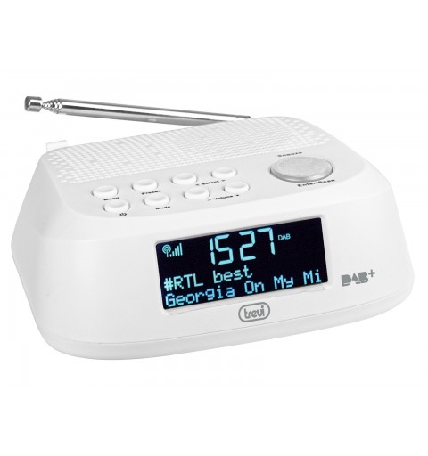 Trevi RC 80D4 DAB Horloge Numérique Blanc