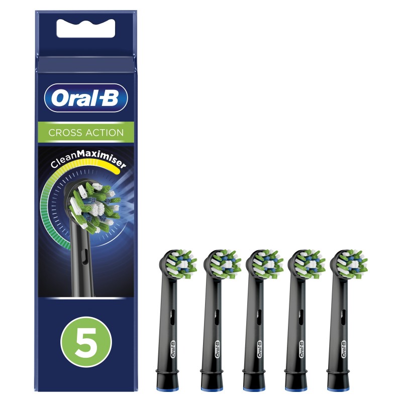 Oral-B CrossAction 80339542 Elektrischer Zahnbürstenkopf 5 Stück(e) Schwarz