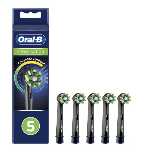 Oral-B CrossAction 80339542 Elektrischer Zahnbürstenkopf 5 Stück(e) Schwarz