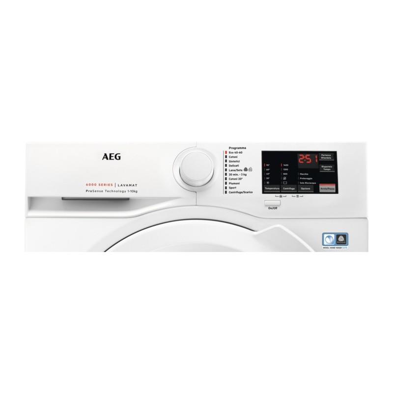 AEG L6FBI143 lavatrice Caricamento frontale 10 kg 1400 Giri min C Bianco