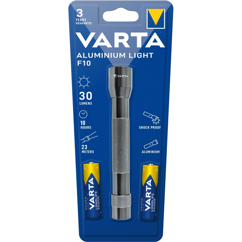 Varta Multi LED Aluminium Light 2AA Black Hand flashlight