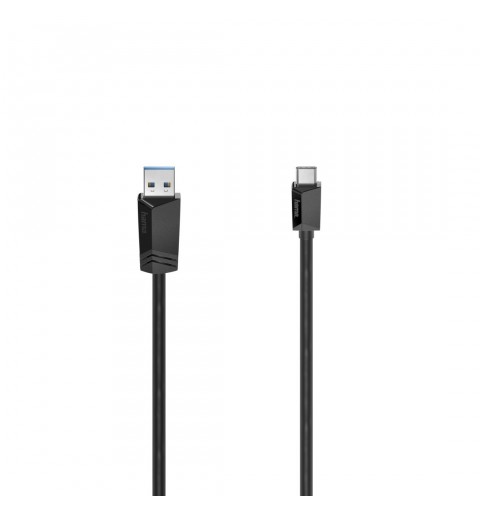 Hama 00200651 USB Kabel 0,75 m USB 3.2 Gen 1 (3.1 Gen 1) USB C USB A Schwarz