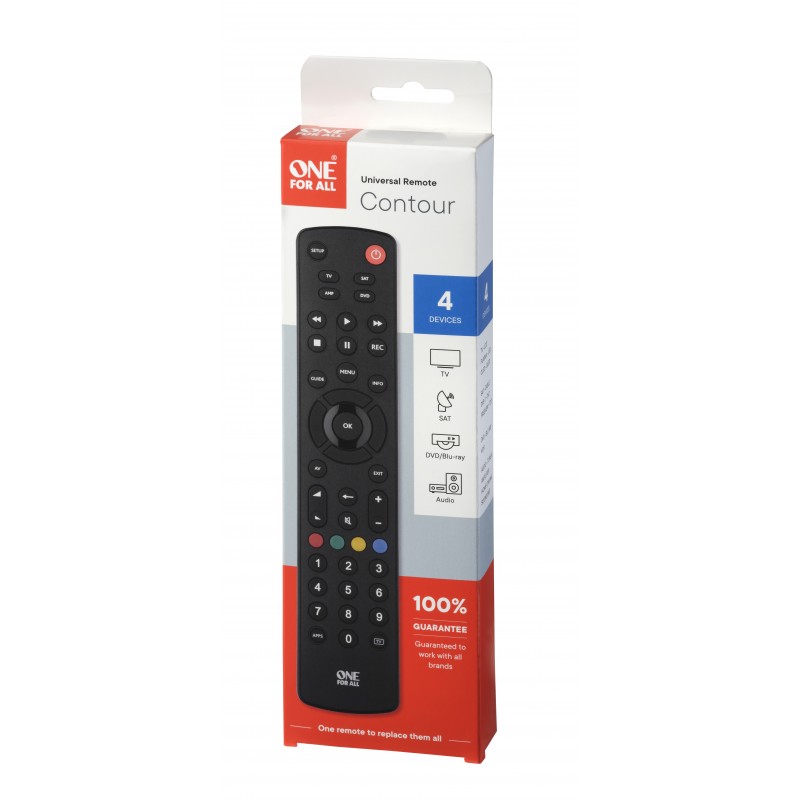 One For All Basic Universal Remote Contour 4