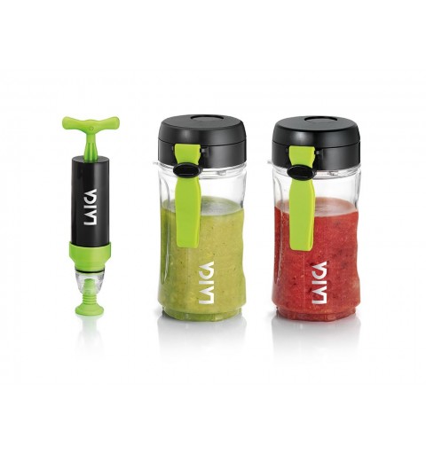 Laica VT3800 Lebensmittelaufbewahrungsbehälter Rund Kanister 0,4 l Schwarz, Grün, Transparent