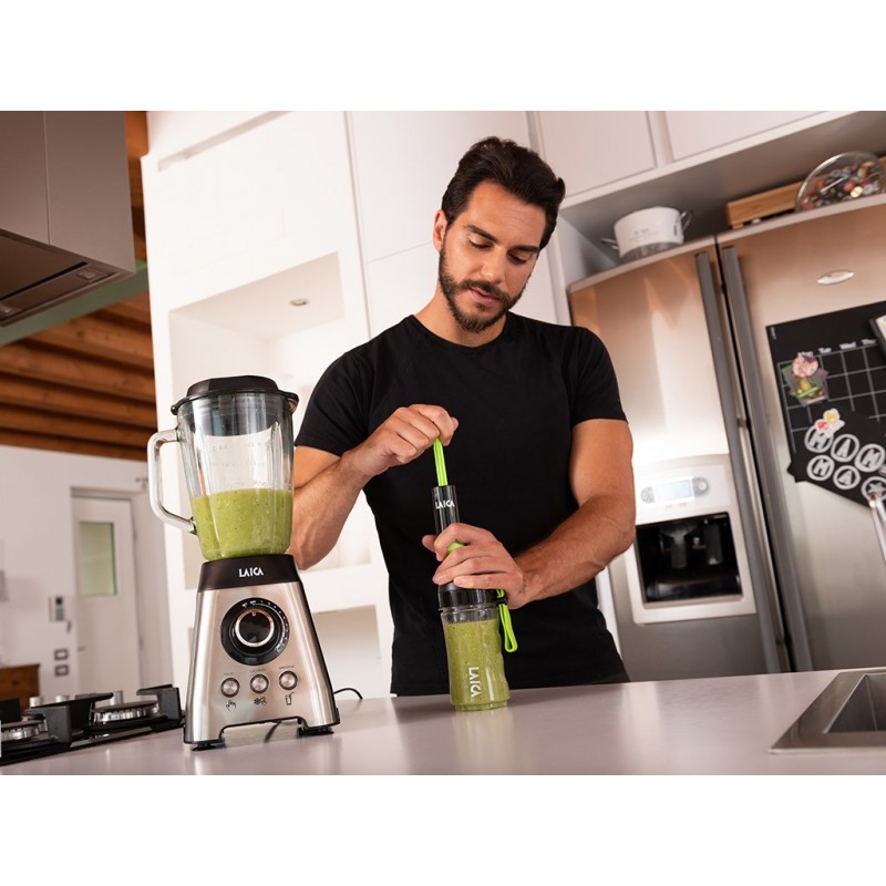 Laica VT3800 Lebensmittelaufbewahrungsbehälter Rund Kanister 0,4 l Schwarz, Grün, Transparent