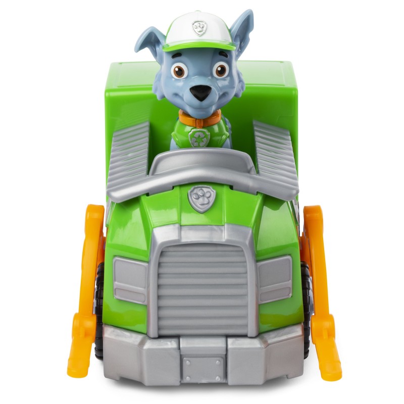 PAW Patrol , Rocky’s Recycle Truck Vehicle with Collectible Figure, for Kids Aged 3 and up