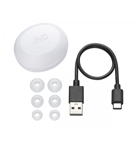 JVC HA-A5T-WN-E auricular y casco Auriculares True Wireless Stereo (TWS) Dentro de oído Llamadas Música Bluetooth Blanco