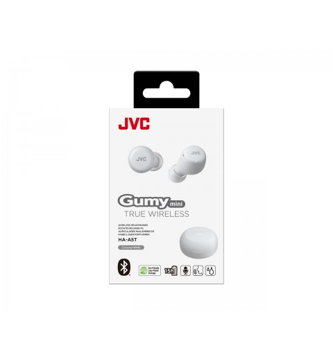 JVC HA-A5T-WN-E auricular y casco Auriculares True Wireless Stereo (TWS) Dentro de oído Llamadas Música Bluetooth Blanco