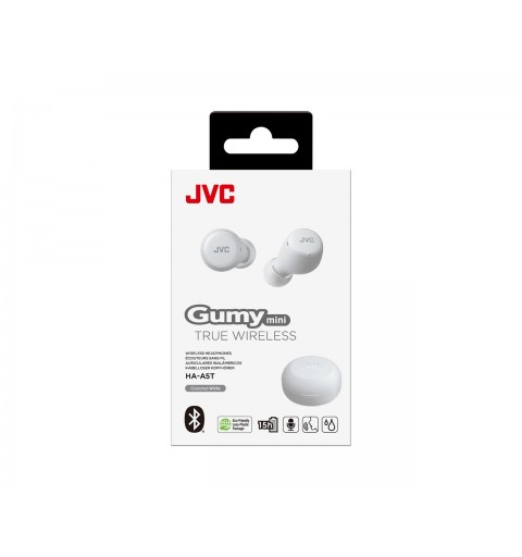 JVC HA-A5T-WN-E cuffia e auricolare True Wireless Stereo (TWS) In-ear Musica e Chiamate Bluetooth Bianco