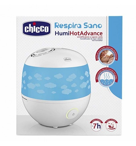 Chicco Humi Hot Advance humidificador Vapor Azul, Blanco