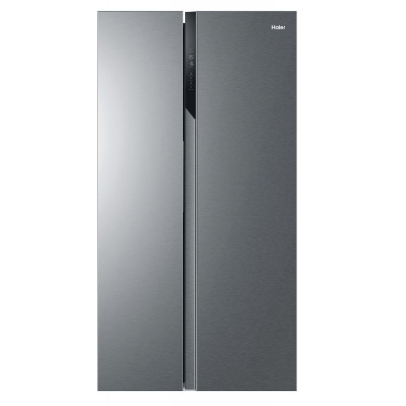 Haier SBS 90 Serie 3 HSR3918FNPG side-by-side refrigerator Freestanding 528 L F Silver