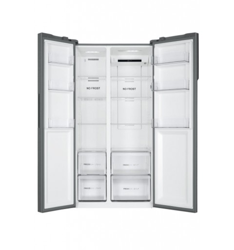 Haier SBS 90 Serie 3 HSR3918FNPG side-by-side refrigerator Freestanding 528 L F Silver