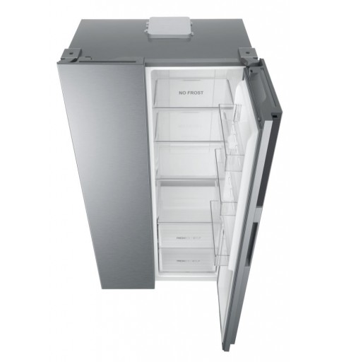 Haier SBS 90 Serie 3 HSR3918FNPG side-by-side refrigerator Freestanding 528 L F Silver