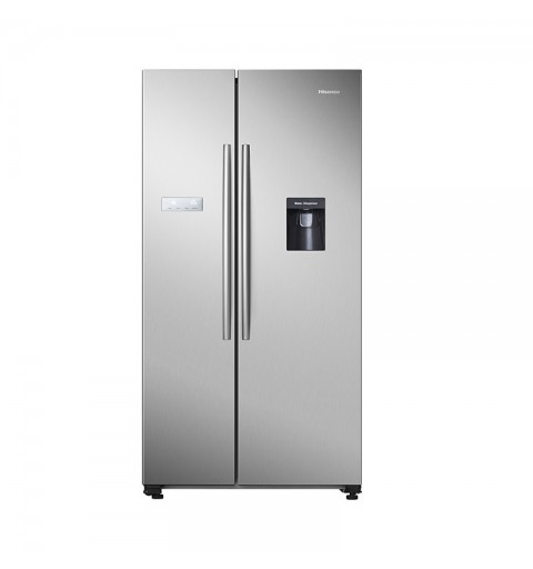 Hisense RS741 side-by-side refrigerator Freestanding 578 L F Stainless steel