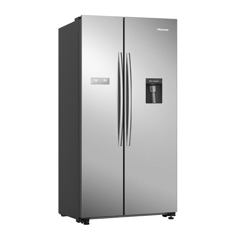 Hisense RS741 side-by-side refrigerator Freestanding 578 L F Stainless steel