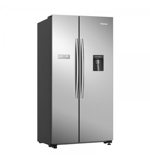 Hisense RS741 side-by-side refrigerator Freestanding 578 L F Stainless steel