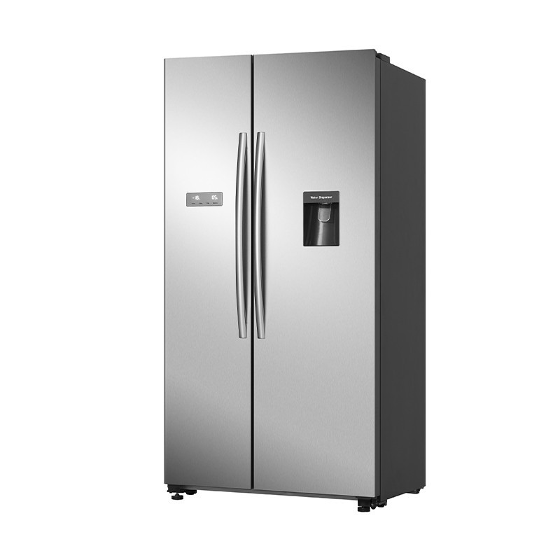 Hisense RS741 side-by-side refrigerator Freestanding 578 L F Stainless steel