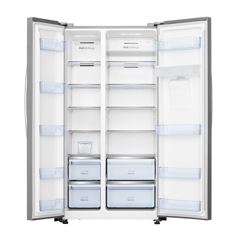 Hisense RS741 frigo américain Autoportante 578 L F Acier inoxydable