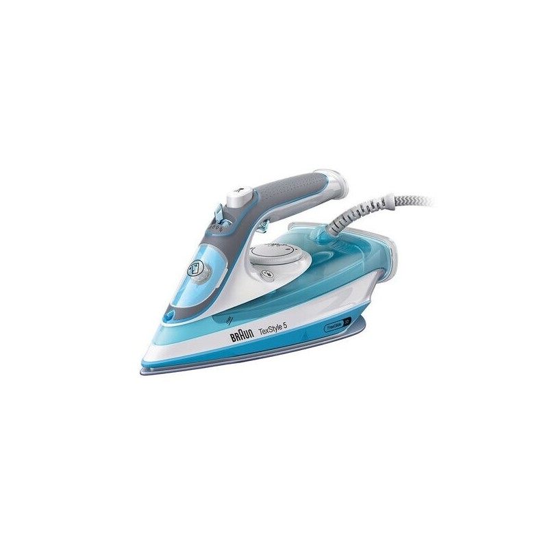 Braun TexStyle 5 SI 5006 BL Plancha vapor-seco Suela de cerámica 2600 W Azul, Gris, Blanco