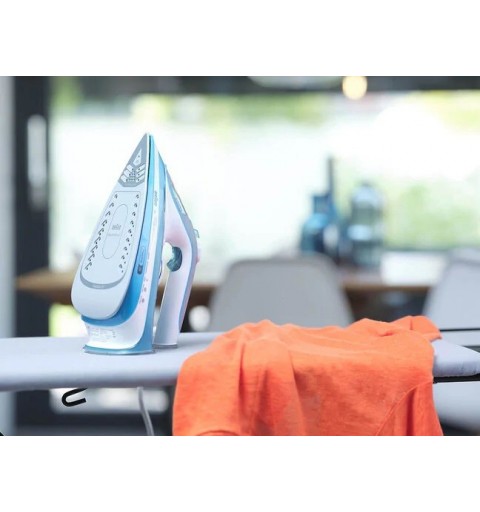 Braun TexStyle 5 SI 5006 BL Trocken- & Dampfbügeleisen Keramik-Bügelsohle 2600 W Blau, Grau, Weiß