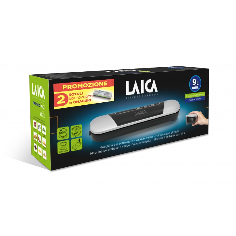 Laica PZ20100 vacuum sealer 0.6 mbar Black