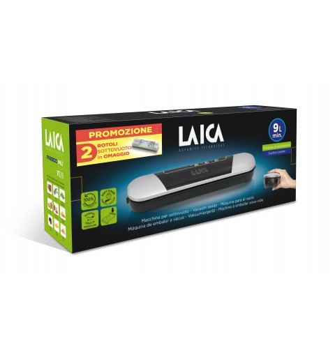 Laica PZ20100 vacuum sealer 0.6 mbar Black