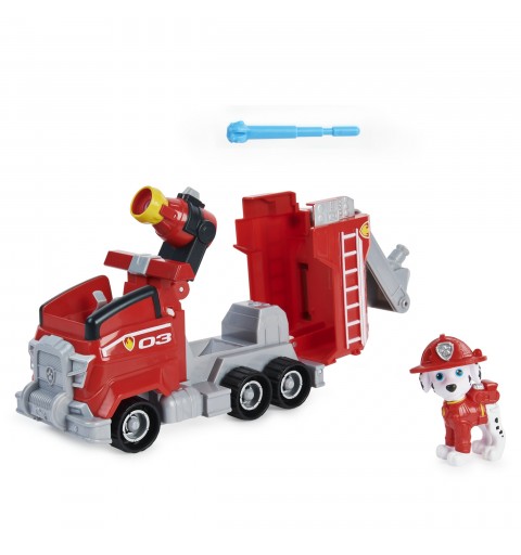 PAW Patrol Vehículo de juguete transformable Deluxe de Zuma de la película con figura de acción coleccionable