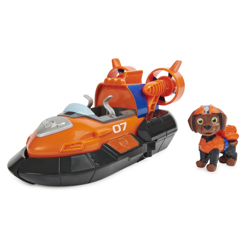 PAW Patrol Vehículo de juguete transformable Deluxe de Zuma de la película con figura de acción coleccionable