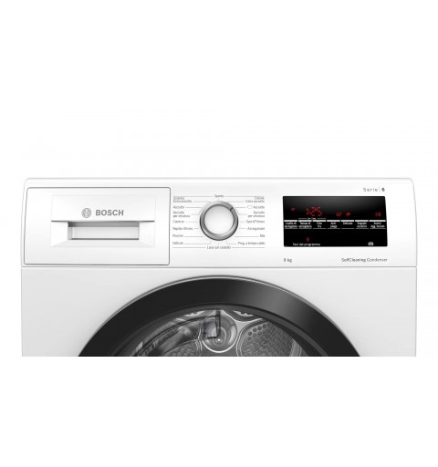 Bosch Serie 6 WTW85T09IT asciugatrice Libera installazione Caricamento frontale 9 kg A++ Bianco