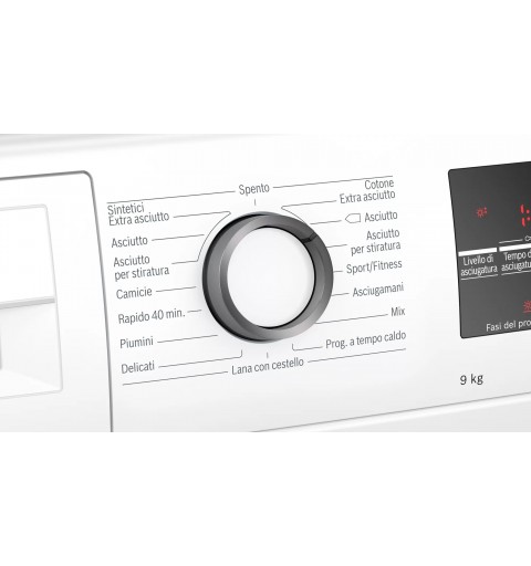 Bosch Serie 6 WTW85T09IT asciugatrice Libera installazione Caricamento frontale 9 kg A++ Bianco