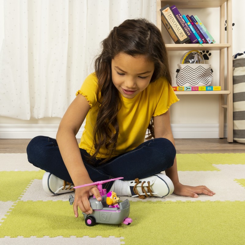 PAW Patrol , Elicottero di Skye con personaggio da collezione, per Bambini dai 3 Anni in Su