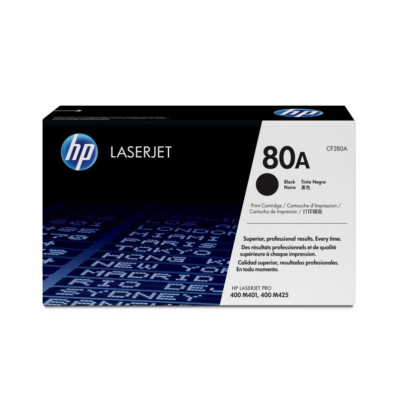 HP 80A Black Original LaserJet Toner Cartridge