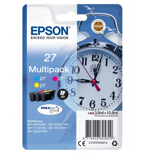 Epson Alarm clock Multipack Sveglia 3 colori Inchiostri DURABrite Ultra 27