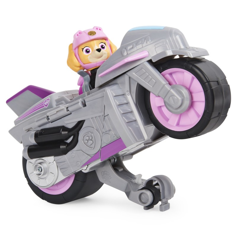 PAW Patrol Moto Pups Motorrad mit Spielfigur, Fahrzeug mit Rückzugs- und Wheelie-Funktion, ab 3 Jahren, Basis Fahrzeug (Basic
