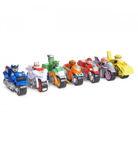 PAW Patrol Moto Pups Motorrad mit Spielfigur, Fahrzeug mit Rückzugs- und Wheelie-Funktion, ab 3 Jahren, Basis Fahrzeug (Basic